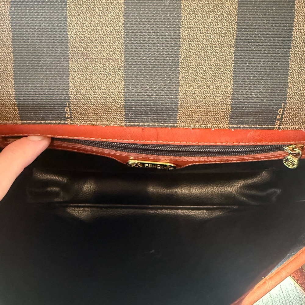 Fendi Pequin Flap Crossbody Bag - Picture 8 of 17